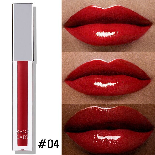 SACE LADY High Shine Lip Gloss Makeup Smooth Buildable Intense Glitter Lip Gloss Beauty Sexy Make Up Moisturizing Cosmetic TSLM2