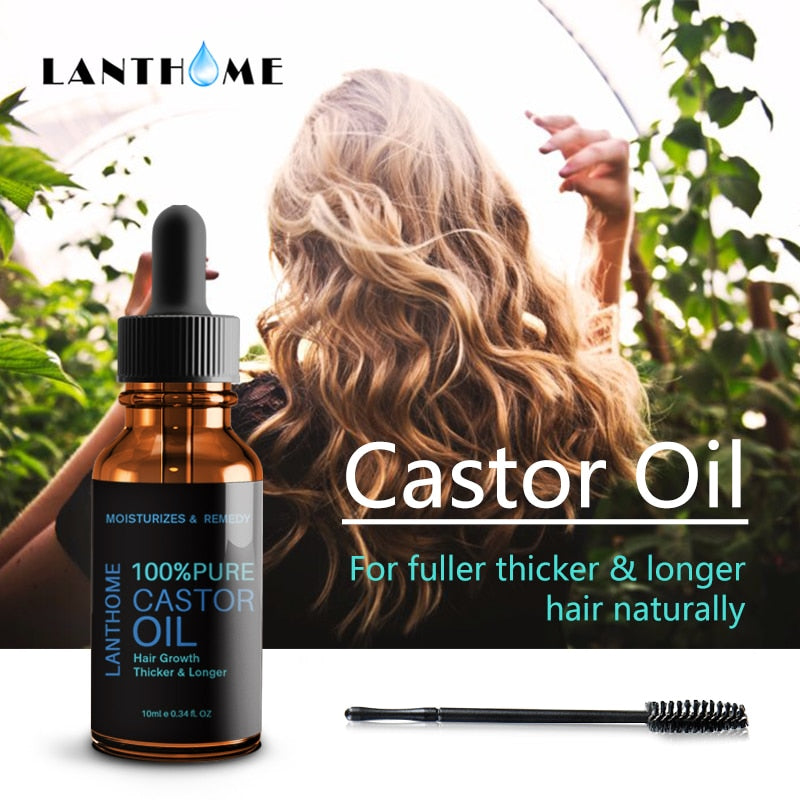 Castor Oil Nourish Hair Essential Oil Natural Oil Prevent Skin Aging Castor Organic Eyelash Enhance Growth Serum