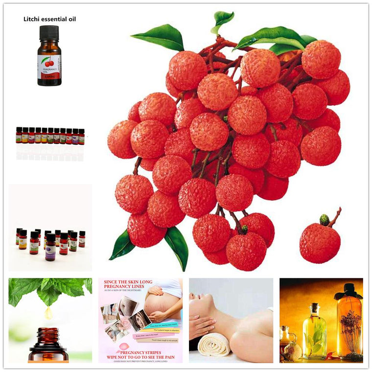 HANCHA Organic Virgin Coconut Litchi Essential Oil Body and Face Massage Best Skin Care Massage Relaxation Oil Control Makeup TS