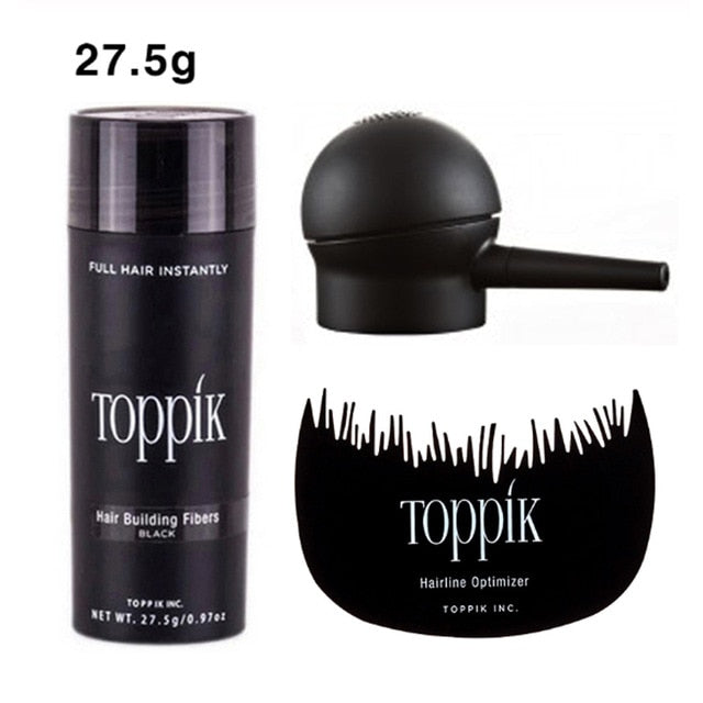 Salon Beauty Makeup Puff 27.5g Toppik Hair Fiber Keratin Hair Building Styling Powder Hair Loss Products Concealer Blender comb