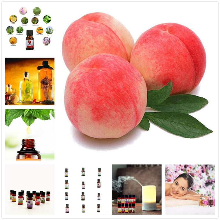 10ml Water-soluble Honey Peach Essential Oil Aromatherapy Organic Piant Essential Oil Relieve Body Stress Skin Care Makeups TSLM