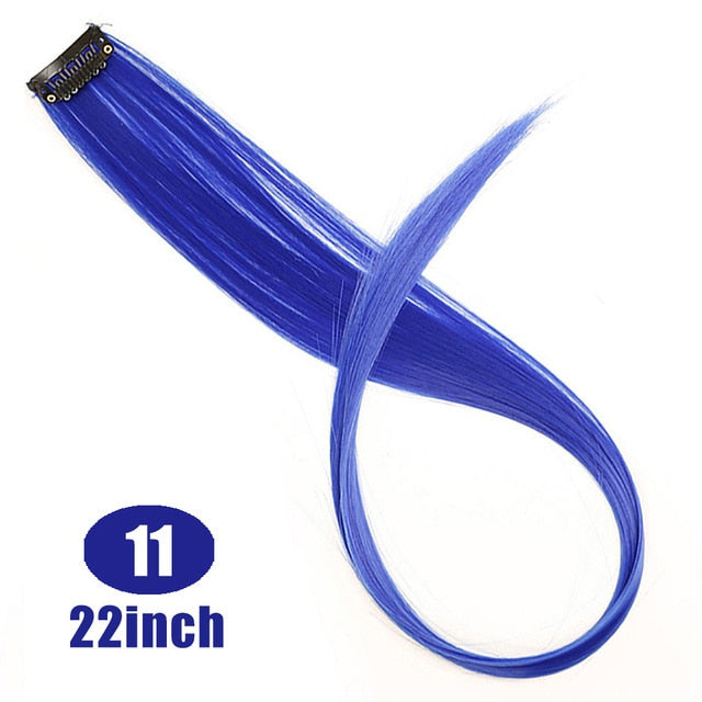 MUMUPI Long Straight color Hair Piece Hair Extensions Clip In hair extensions Highlight extensiones de cabello natural