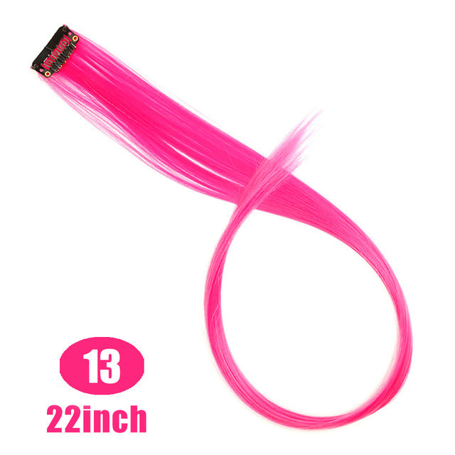 MUMUPI Long Straight color Hair Piece Hair Extensions Clip In hair extensions Highlight extensiones de cabello natural
