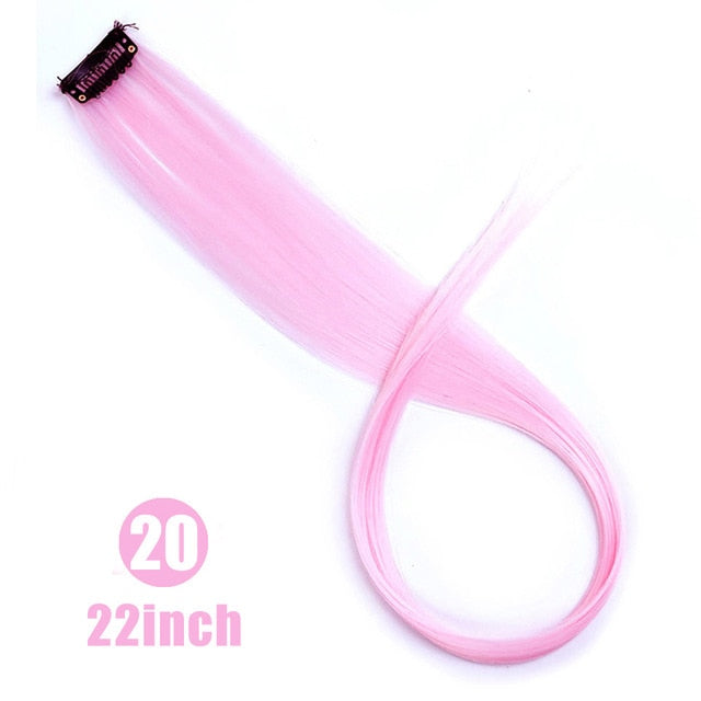 MUMUPI Long Straight color Hair Piece Hair Extensions Clip In hair extensions Highlight extensiones de cabello natural