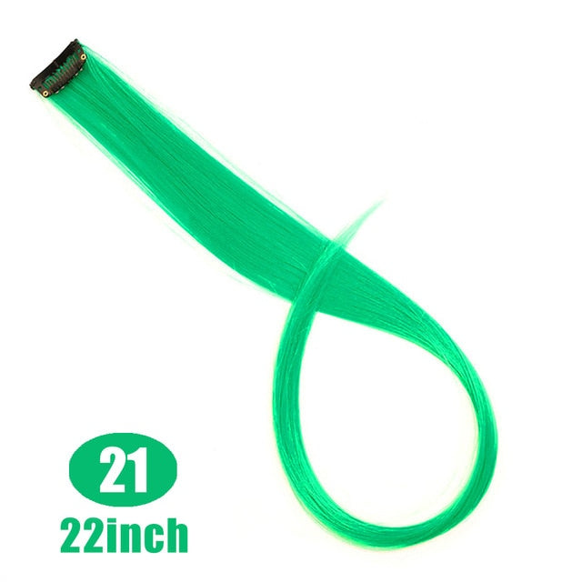 MUMUPI Long Straight color Hair Piece Hair Extensions Clip In hair extensions Highlight extensiones de cabello natural