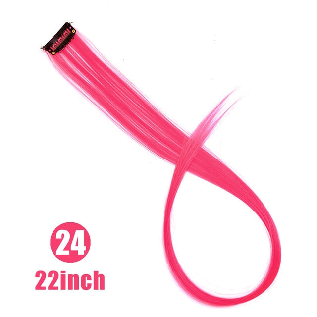 MUMUPI Long Straight color Hair Piece Hair Extensions Clip In hair extensions Highlight extensiones de cabello natural