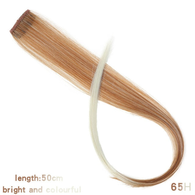 MUMUPI Long Straight color Hair Piece Hair Extensions Clip In hair extensions Highlight extensiones de cabello natural