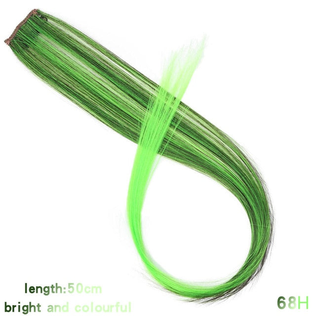 MUMUPI Long Straight color Hair Piece Hair Extensions Clip In hair extensions Highlight extensiones de cabello natural