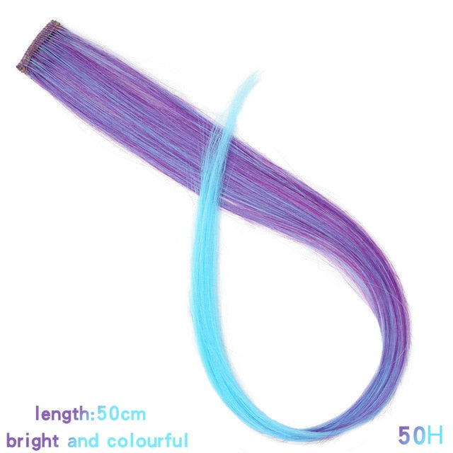 MUMUPI Long Straight color Hair Piece Hair Extensions Clip In hair extensions Highlight extensiones de cabello natural
