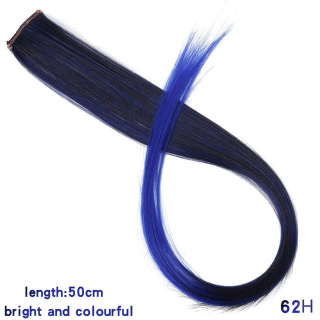 MUMUPI Long Straight color Hair Piece Hair Extensions Clip In hair extensions Highlight extensiones de cabello natural