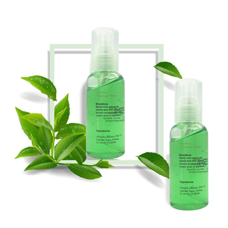 Natural Hair Removal Cleaning Care Solution Spray Beeswax Gel Type Firming Essence Painlessly Skin Hair Removal Cream TXTB1