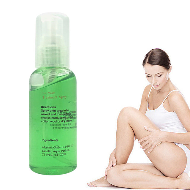 Natural Hair Removal Cleaning Care Solution Spray Beeswax Gel Type Firming Essence Painlessly Skin Hair Removal Cream TXTB1
