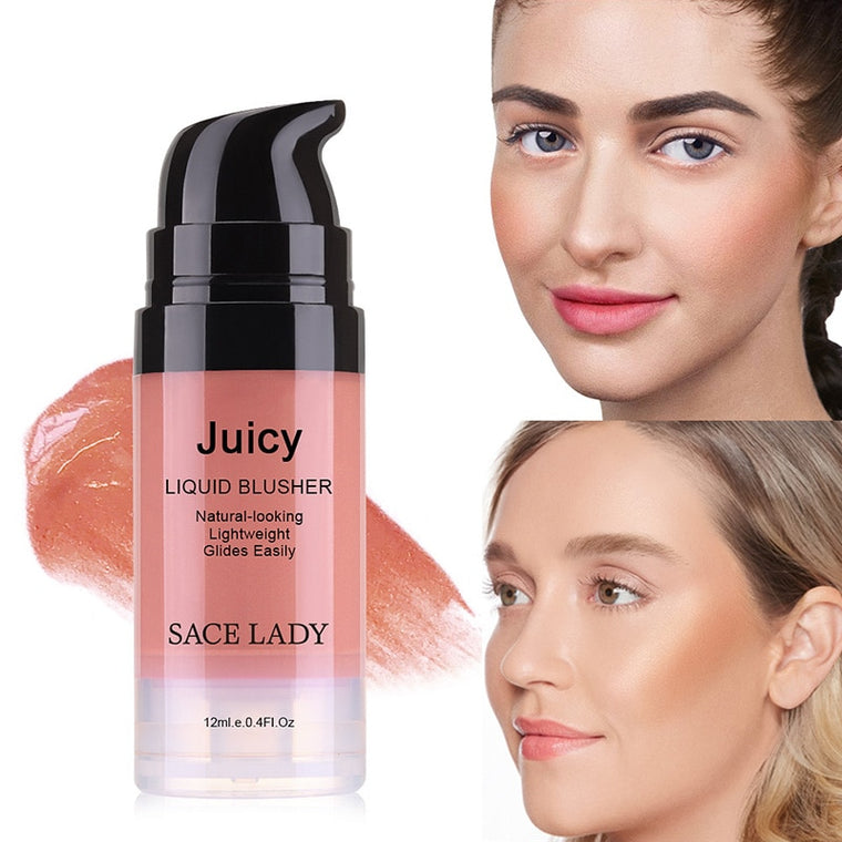 Liquid Blush Face Rouge Professional Cheek Blusher Long Lasting Makeup Beauty Tool SSwell