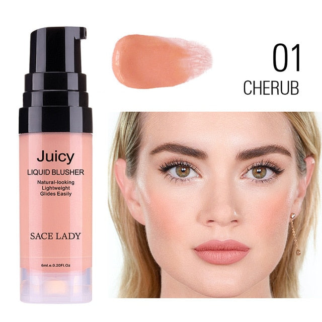 Liquid Blush Face Rouge Professional Cheek Blusher Long Lasting Makeup Beauty Tool SSwell
