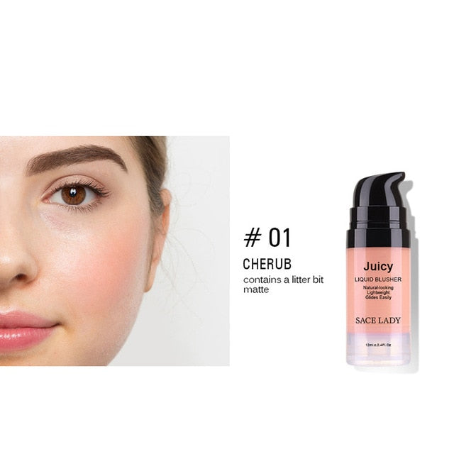 Liquid Blush Face Rouge Professional Cheek Blusher Long Lasting Makeup Beauty Tool SSwell