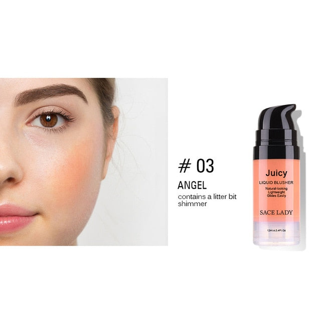 Liquid Blush Face Rouge Professional Cheek Blusher Long Lasting Makeup Beauty Tool SSwell