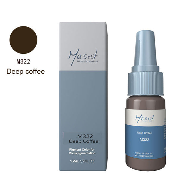 Mastor Permanent Makeup microblading eyebrow tattoo ink, pure organic liquid pigment 1/2Oz (15ml) for eyebrow tattoo ink