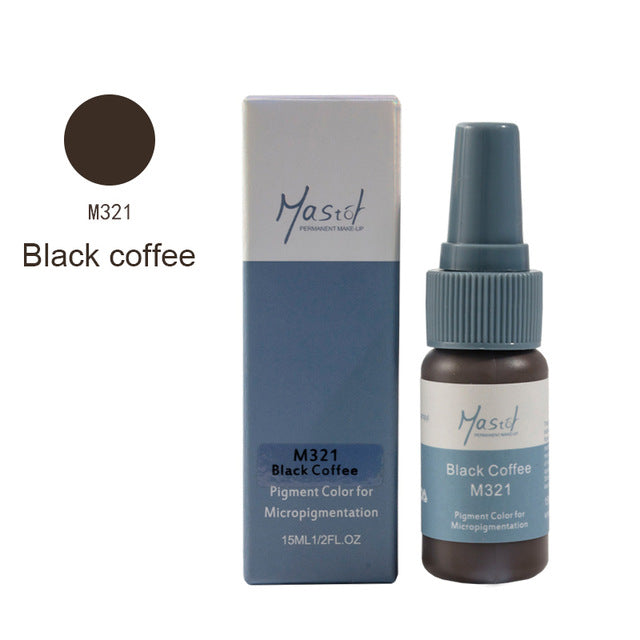Mastor Permanent Makeup microblading eyebrow tattoo ink, pure organic liquid pigment 1/2Oz (15ml) for eyebrow tattoo ink