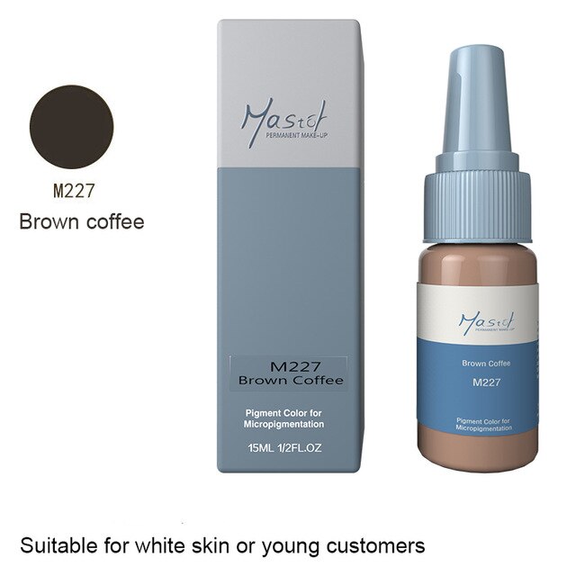 Mastor Permanent Makeup microblading eyebrow tattoo ink, pure organic liquid pigment 1/2Oz (15ml) for eyebrow tattoo ink