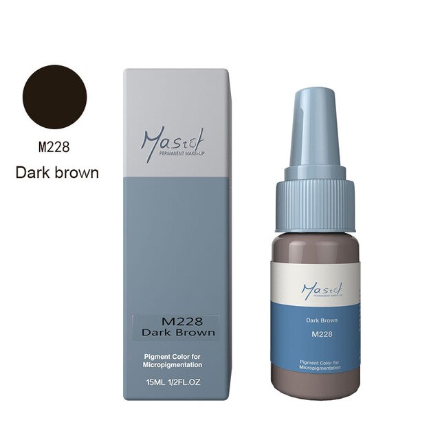 Mastor Permanent Makeup microblading eyebrow tattoo ink, pure organic liquid pigment 1/2Oz (15ml) for eyebrow tattoo ink