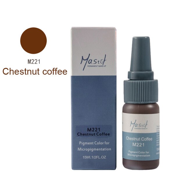 Mastor Permanent Makeup microblading eyebrow tattoo ink, pure organic liquid pigment 1/2Oz (15ml) for eyebrow tattoo ink